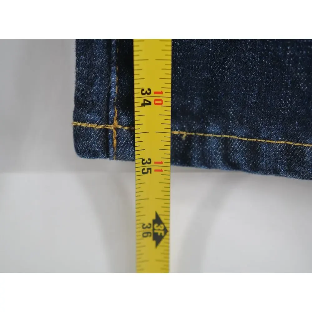 Polo Ralph Lauren‎ Mens 38Tx36 The Hampton Relaxed Straight Rope Dyed Blue Jeans